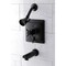 Kingston Brass Tub and Shower Faucet, 3, Wall Mount, Oil Rubbed Bronze KB86550DX - alternate 6